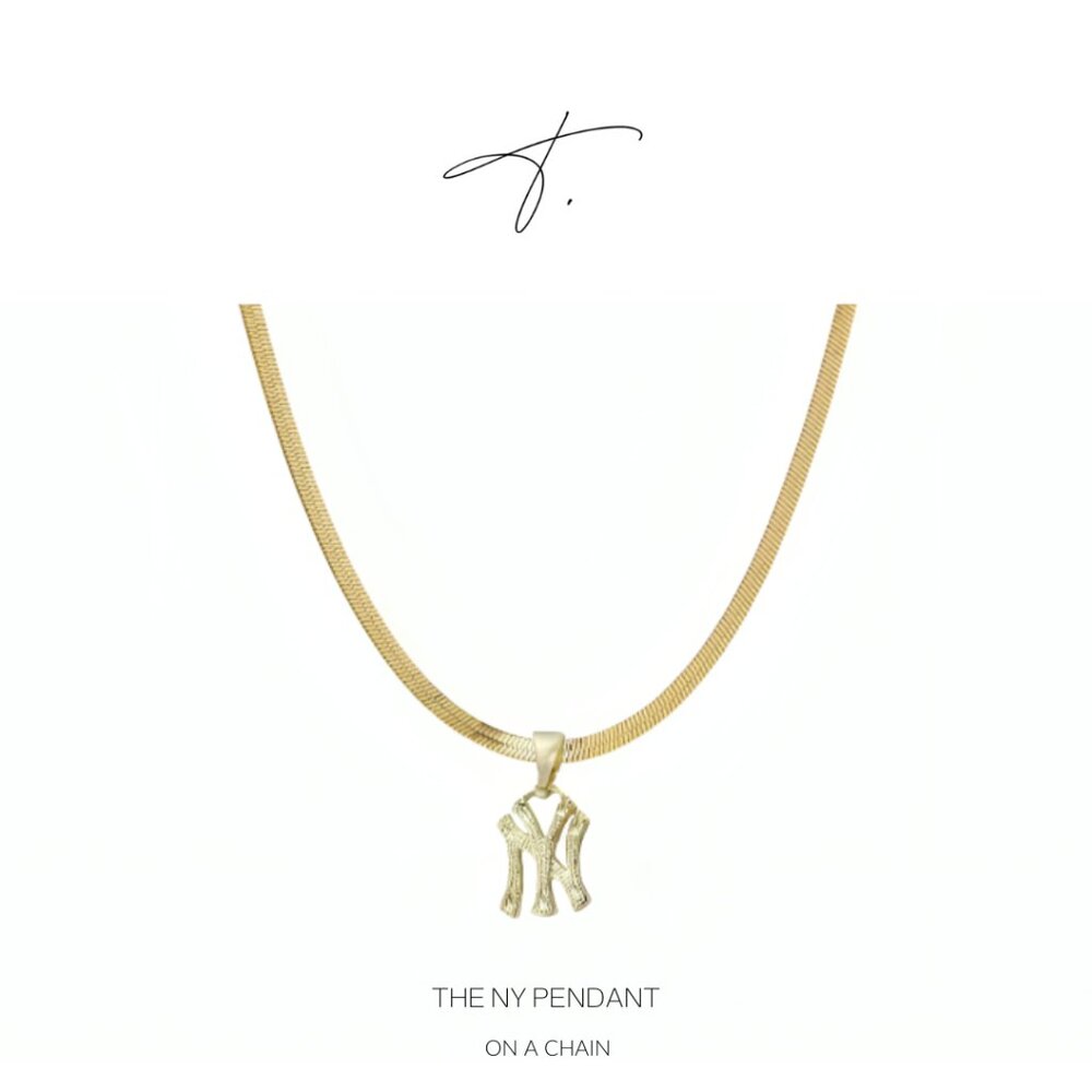 The NY Pendant on a Chain